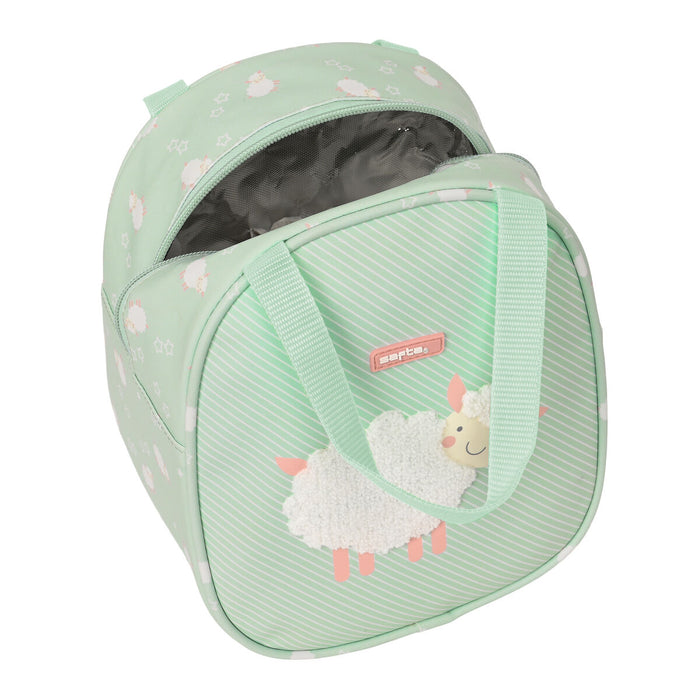 Geantă Termoizolantă pentru Gustări Safta Ovejita 19 x 22 x 14 cm Verde