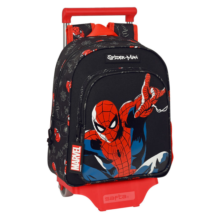 Ghiozdan cu Roți Spider-Man Hero Negru 27 x 33 x 10 cm