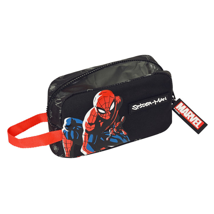 Geantă Termoizolantă pentru Gustări Spider-Man Hero Negru 21.5 x 12 x 6.5 cm