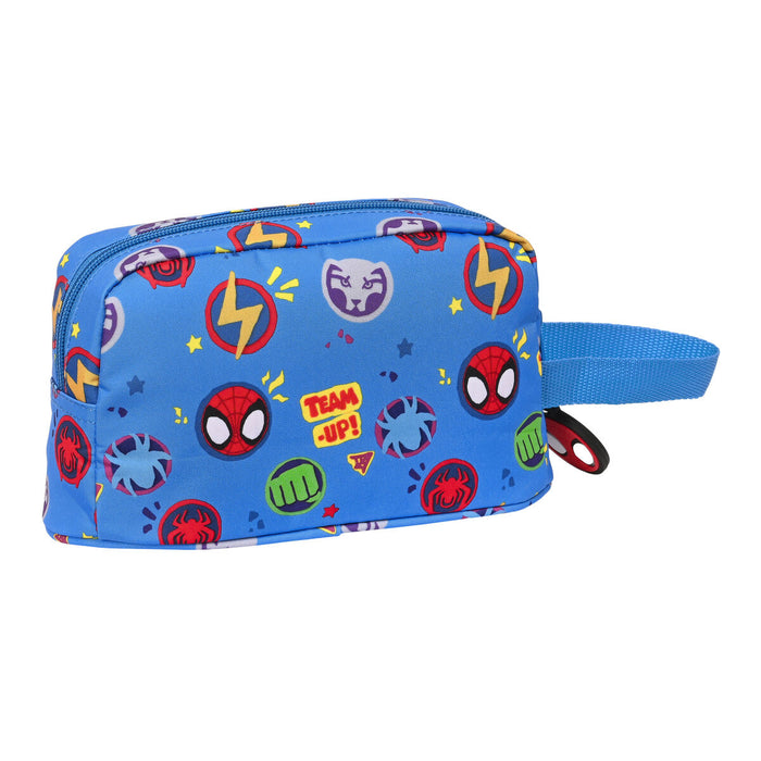 Geantă Termoizolantă pentru Gustări Spider-Man Team up Albastru 21.5 x 12 x 6.5 cm