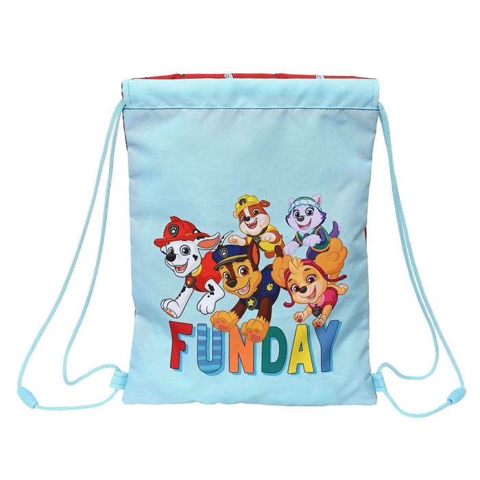 Geantă Rucsac cu Bretele The Paw Patrol Funday Roșu Albastru deschis (26 x 34 x 1 cm)