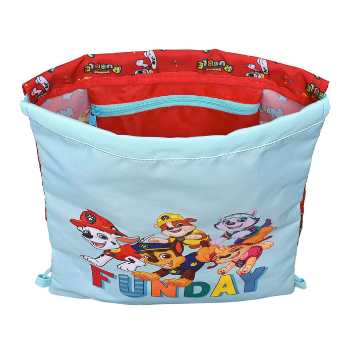 Geantă Rucsac cu Bretele The Paw Patrol Funday Roșu Albastru deschis (26 x 34 x 1 cm)