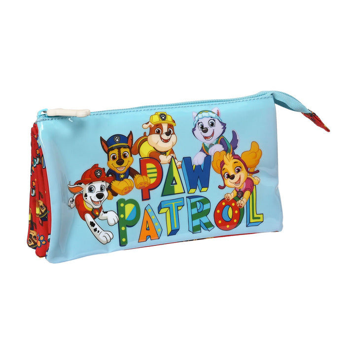 Penar triplu The Paw Patrol Funday Roșu Albastru deschis (22 x 12 x 3 cm)