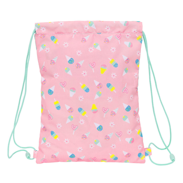 Geantă Rucsac cu Bretele Peppa Pig Ice cream Roz Mentă 26 x 34 x 1 cm