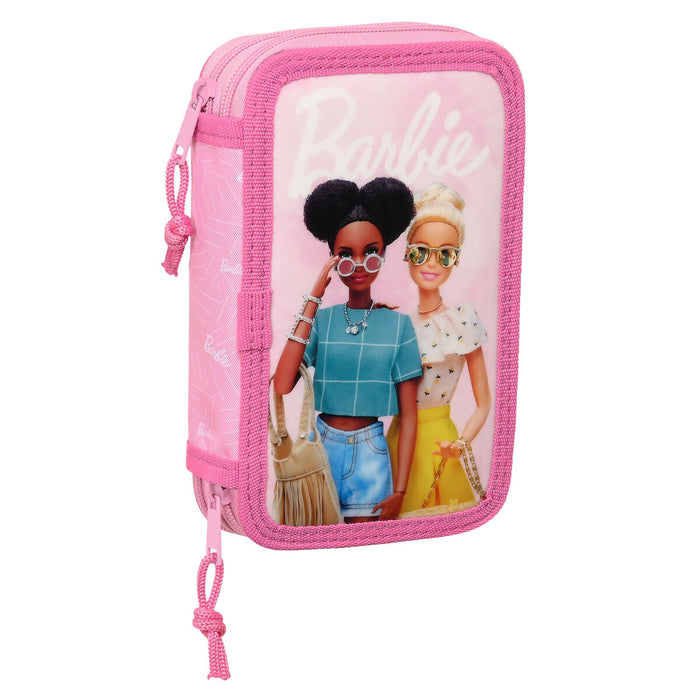Penar cu Accesorii Barbie Girl Roz 12.5 x 19.5 x 4 cm (28 Piese)