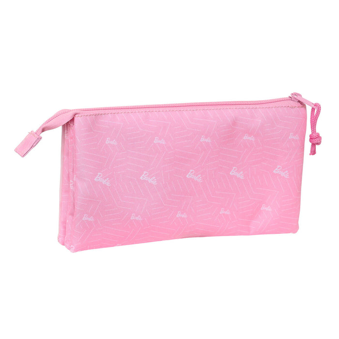 Penar triplu Barbie Girl Roz 22 x 12 x 3 cm