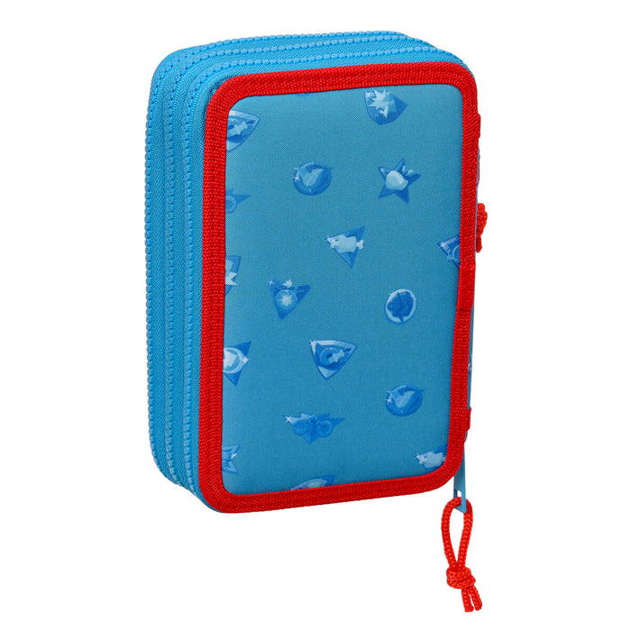 Penar Triplu SuperThings Rescue force 12.5 x 19.5 x 5.5 cm Albastru (36 Piese)
