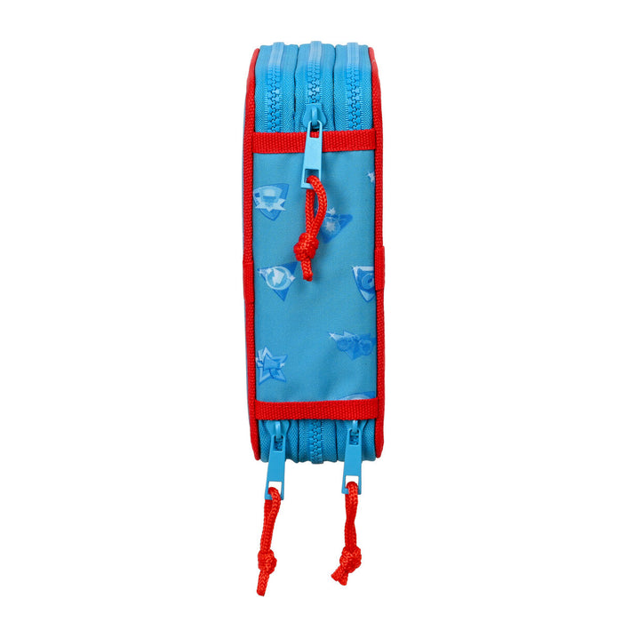 Penar Triplu SuperThings Rescue force 12.5 x 19.5 x 5.5 cm Albastru (36 Piese)