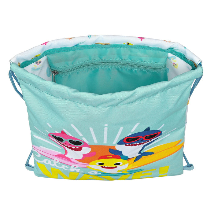 Geantă Rucsac cu Bretele Baby Shark Surfing Albastru Alb 26 x 34 x 1 cm