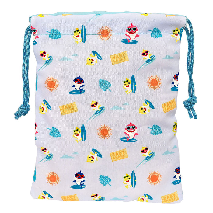 Cutie pentru prânz Baby Shark Surfing 20 x 25 x 1 cm Sac Albastru Alb