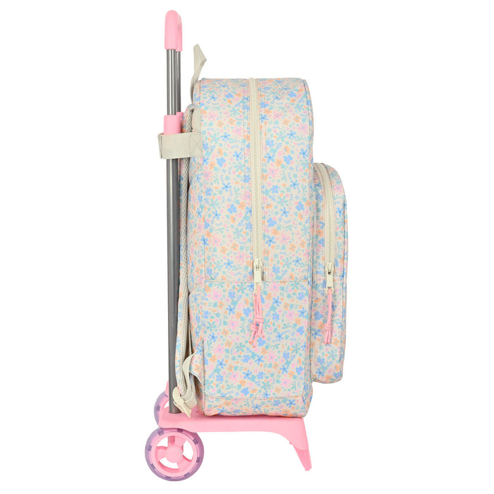 Ghiozdan cu Roți BlackFit8 Blossom Multicolor 30 x 46 x 14 cm