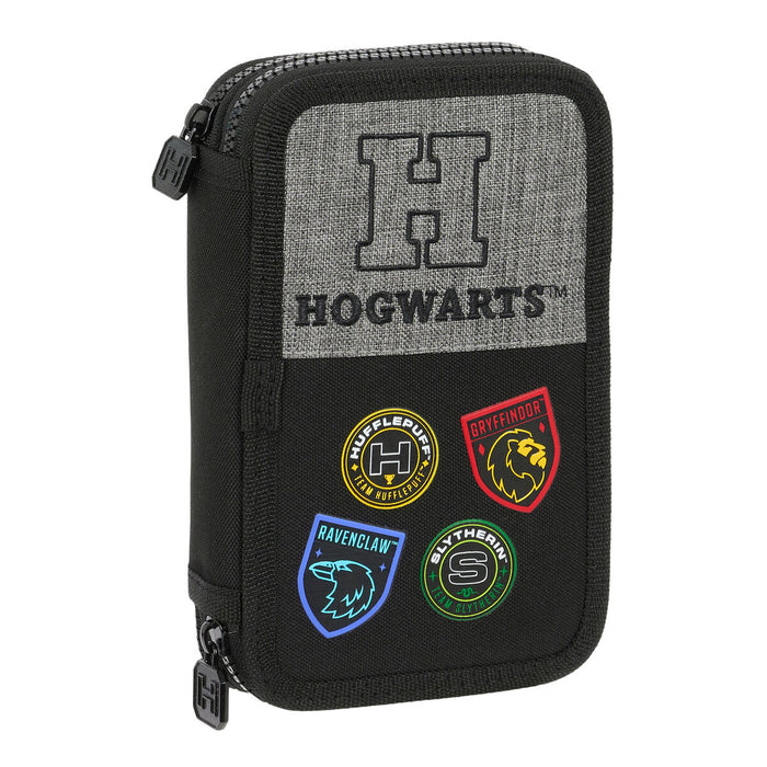 Creion dublu Harry Potter House of champions Negru Gri 12.5 x 19.5 x 4 cm (28 Piese)