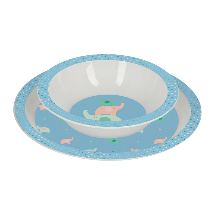 Set de Menaj pentru Copii Safta Elefantes (4 Piese)