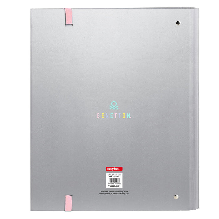 Biblioraft Benetton Silver Argintiu 27 x 32 x 3.5 cm