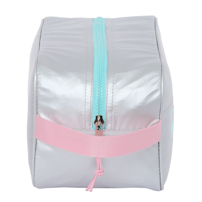 Geantă pentru Încălțăminte de Voiaj Benetton Silver Căptușit Argintiu 29 x 15 x 14 cm