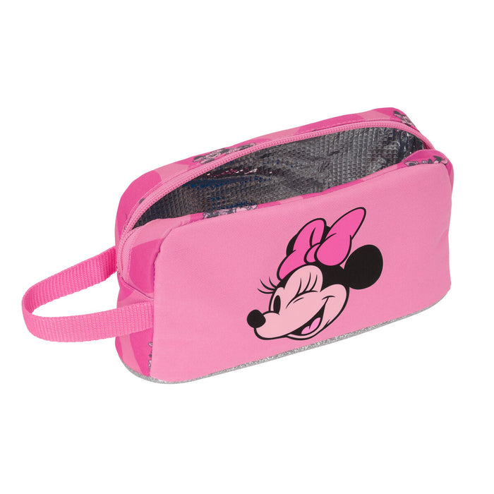 Geantă Termoizolantă pentru Gustări Minnie Mouse Loving Roz 21.5 x 12 x 6.5 cm