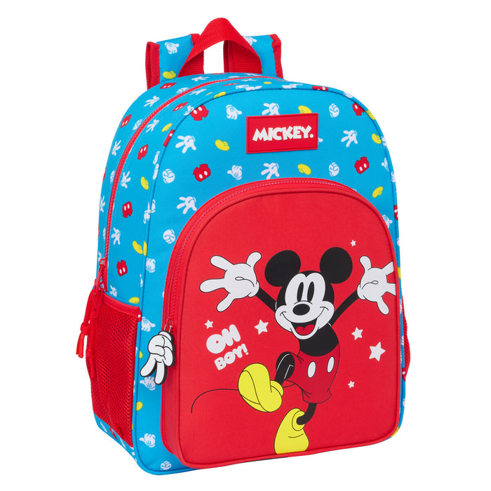Ghiozdan Mickey Mouse Clubhouse Fantastic Albastru Roșu 33 x 42 x 14 cm