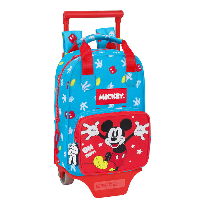 Ghiozdan cu Roți Mickey Mouse Clubhouse Fantastic Albastru Roșu 20 x 28 x 8 cm