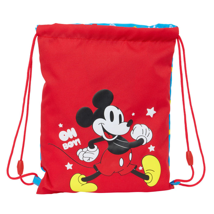 Geantă Rucsac cu Bretele Mickey Mouse Clubhouse Fantastic Albastru Roșu 26 x 34 x 1 cm