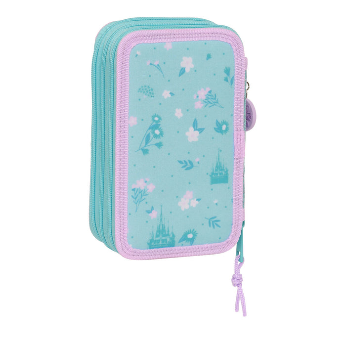 Penar Triplu Frozen Hello spring Albastru deschis 12.5 x 19.5 x 5.5 cm (36 Piese)