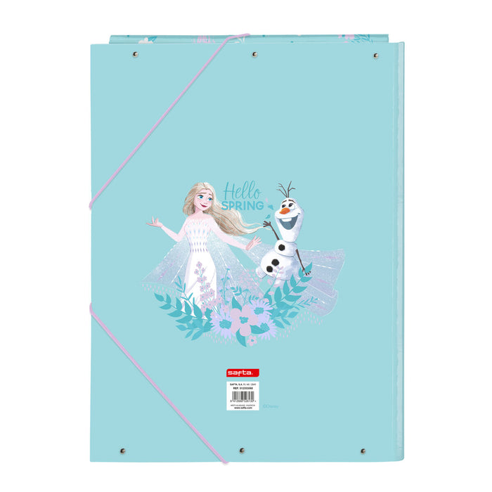 Dosar Frozen Hello spring Albastru A4