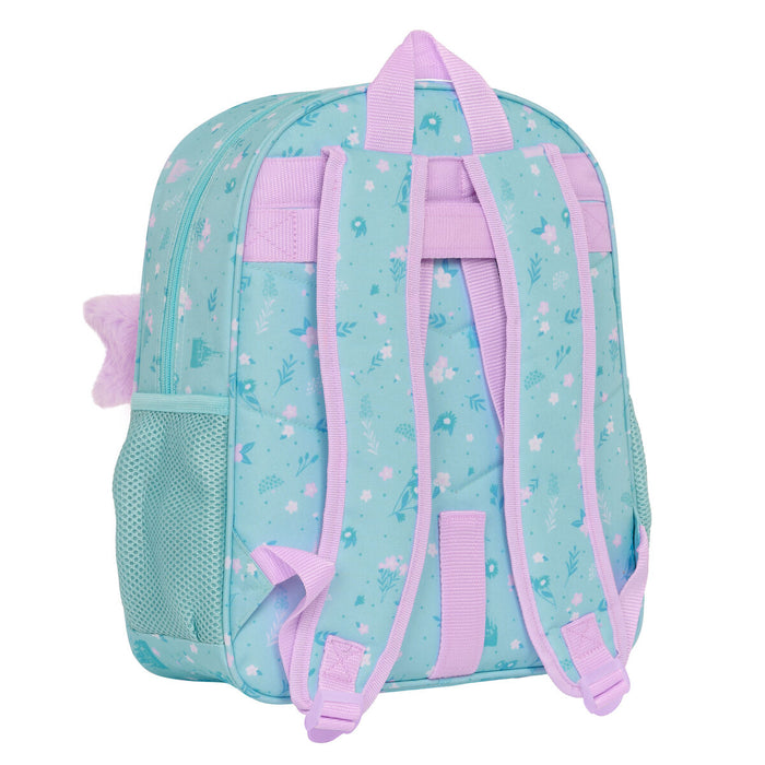 Ghiozdan Frozen Hello spring Albastru 32 X 38 X 12 cm