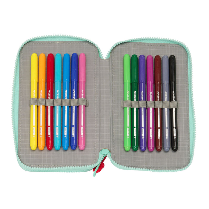 Creion dublu Peppa Pig George Mentă 12.5 x 19.5 x 4 cm (28 Piese)