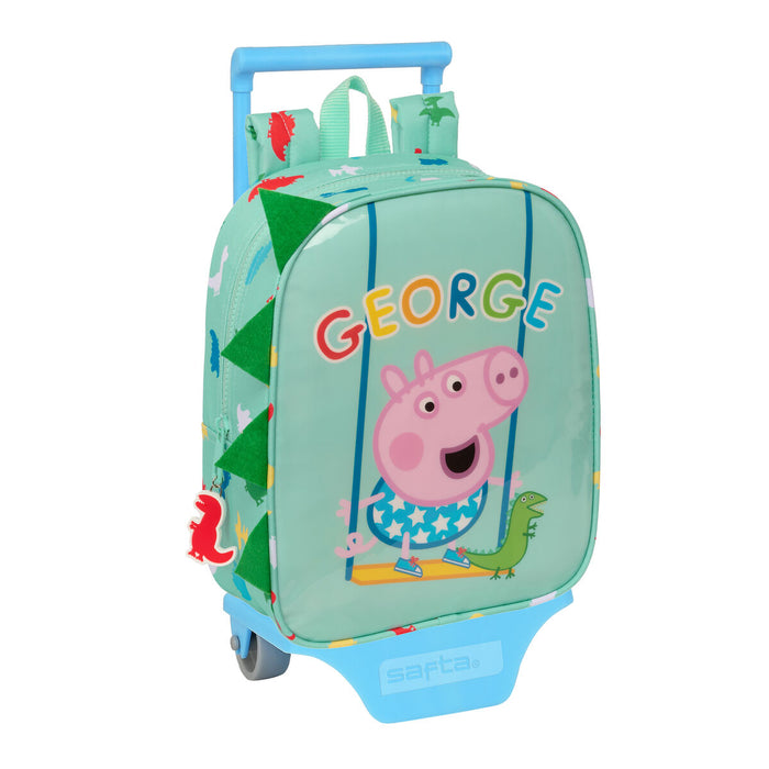 Ghiozdan cu Roți Peppa Pig Verde 22 x 27 x 10 cm