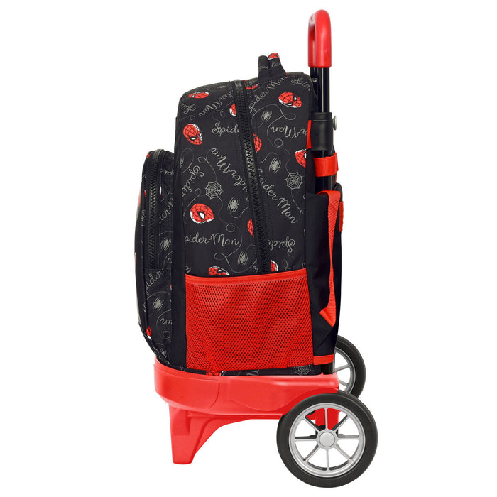 Ghiozdan cu Roți Spiderman Hero Negru 33 X 45 X 22 cm