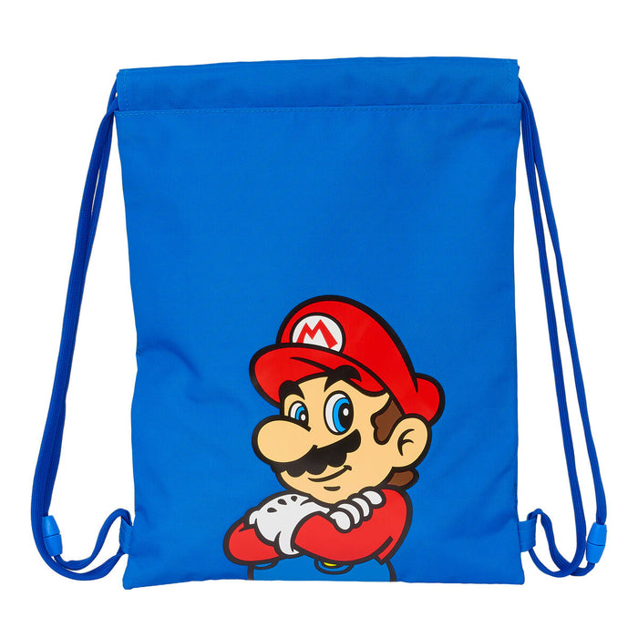 Geantă Rucsac cu Bretele Super Mario Play Albastru Roșu 26 x 34 x 1 cm
