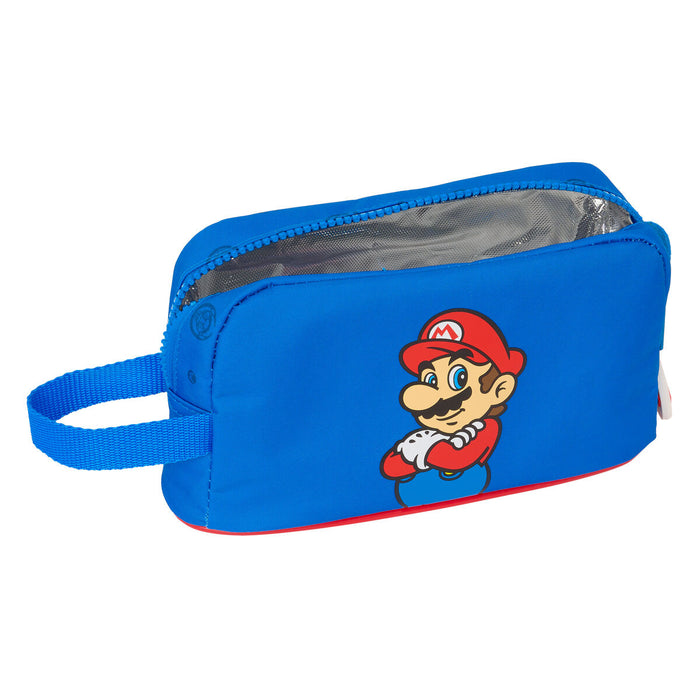 Geantă Termoizolantă pentru Gustări Super Mario Play Albastru Roșu 21.5 x 12 x 6.5 cm