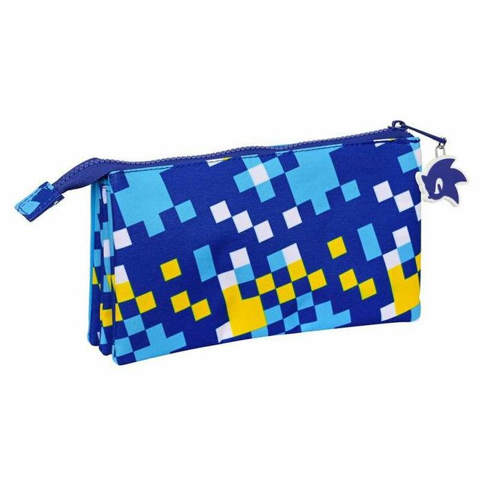 Penar triplu Sonic Speed 22 x 12 x 3 cm Albastru