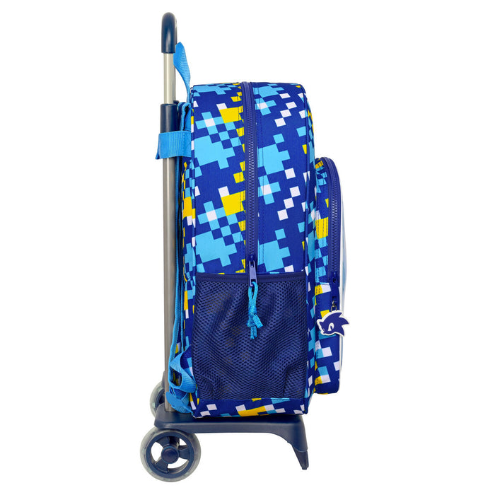 Ghiozdan cu Roți Sonic Speed Albastru 33 x 42 x 14 cm
