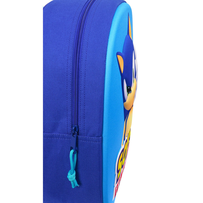 Ghiozdan 3D Sonic Speed Albastru 27 x 33 x 10 cm