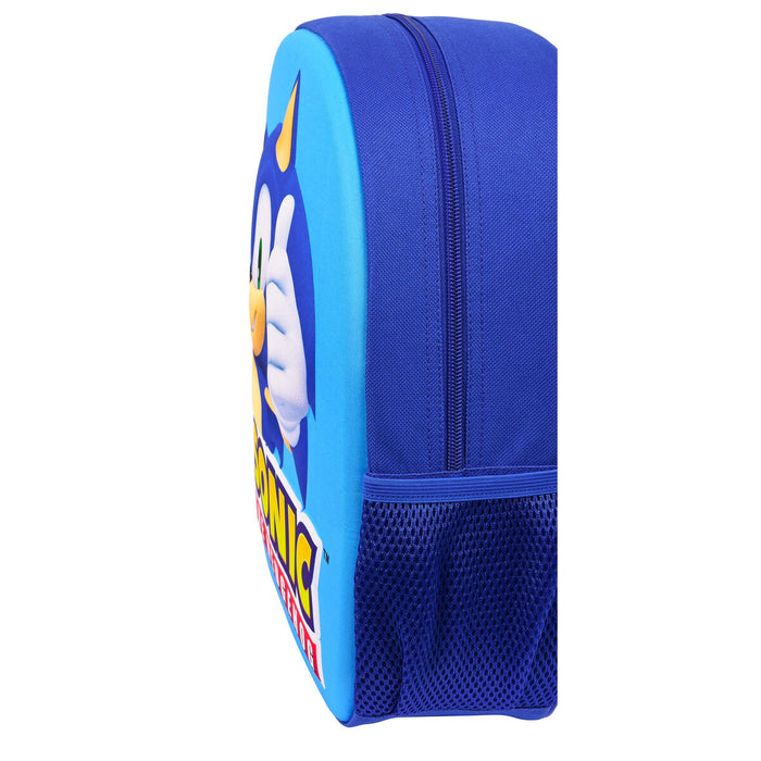 Ghiozdan 3D Sonic Speed Albastru 27 x 33 x 10 cm