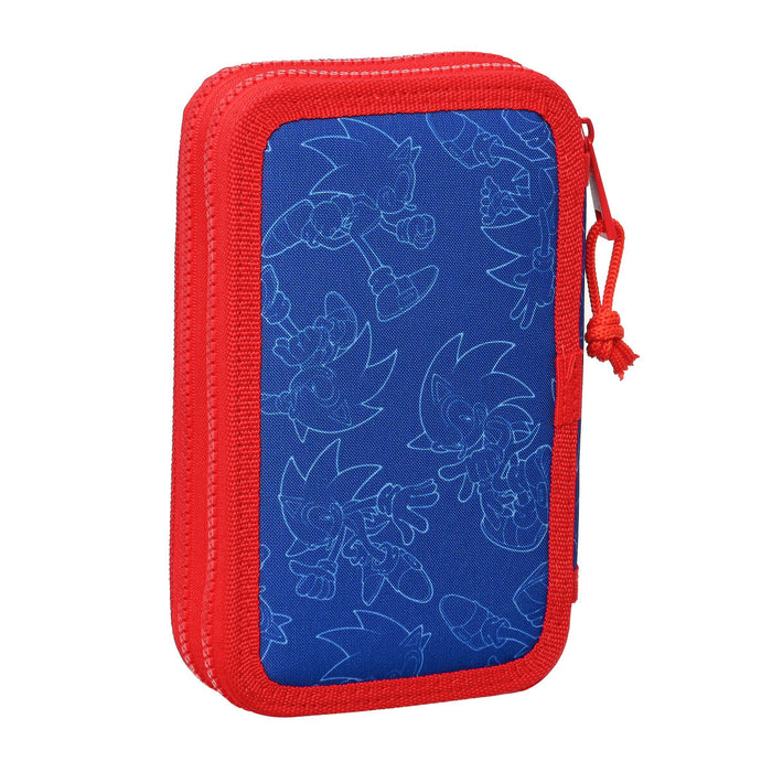 Creion dublu Sonic Let's roll Bleumarin 12.5 x 19.5 x 4 cm (28 Piese)