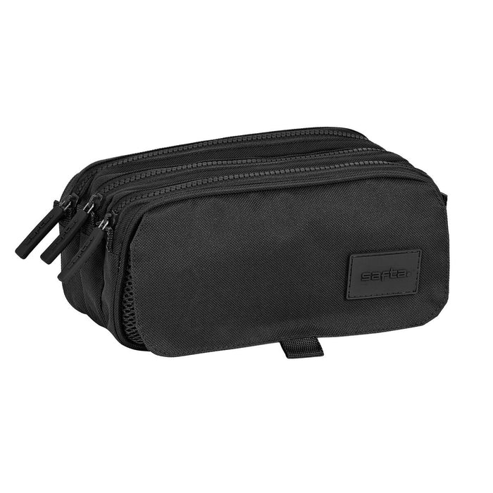 Penar triplu Safta 21,5 x 10 x 8 cm Negru