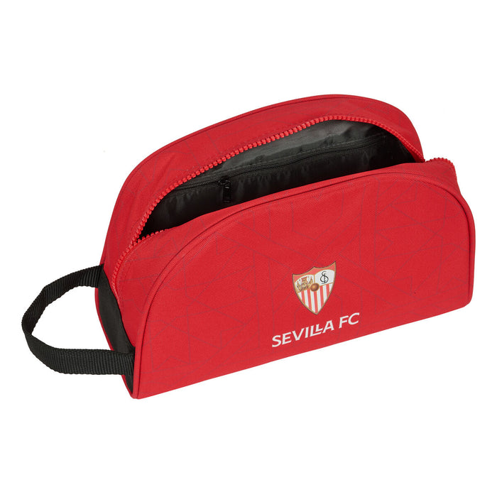 Trusă de Voiaj Sevilla Fútbol Club Negru Roșu Poliester 600D 28 x 18 x 10 cm
