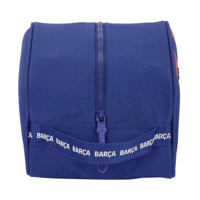 Geantă pentru Încălțăminte de Voiaj F.C. Barcelona Roșu Bleumarin 34 x 15 x 18 cm