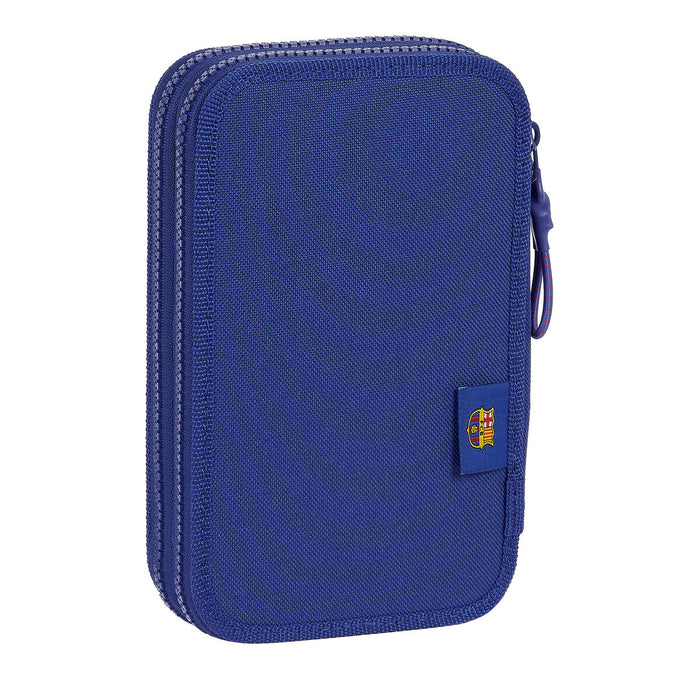 Creion dublu F.C. Barcelona Roșu Bleumarin 12.5 x 19.5 x 4 cm (28 Piese)
