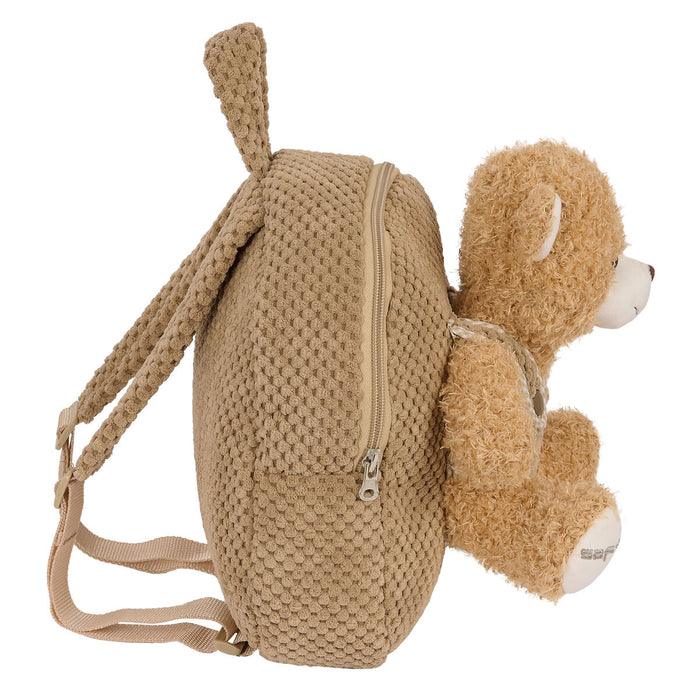 Rucsac pentru Copii Safta Urs de Pluș Maro 23 x 27 x 7,5 cm