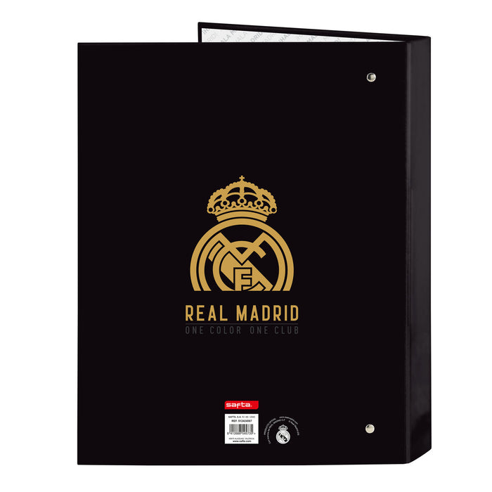 Biblioraft Real Madrid C.F. Negru A4 26.5 x 33 x 4 cm