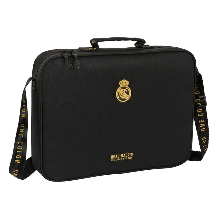 ghiozdan de școală Real Madrid C.F. Negru 38 x 28 x 6 cm