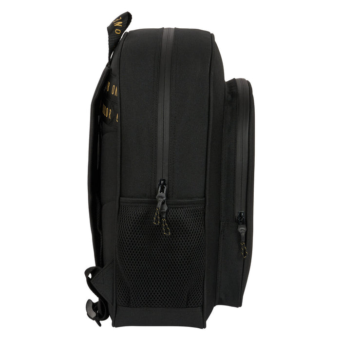 Ghiozdan Real Madrid C.F. Negru 32 X 38 X 12 cm