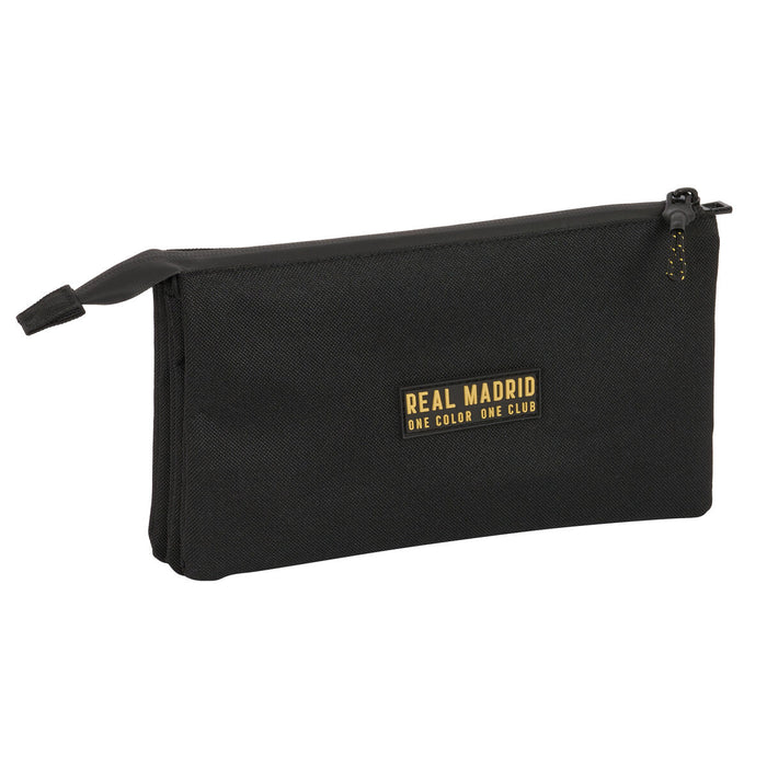 Penar triplu Real Madrid C.F. Negru 22 x 12 x 3 cm