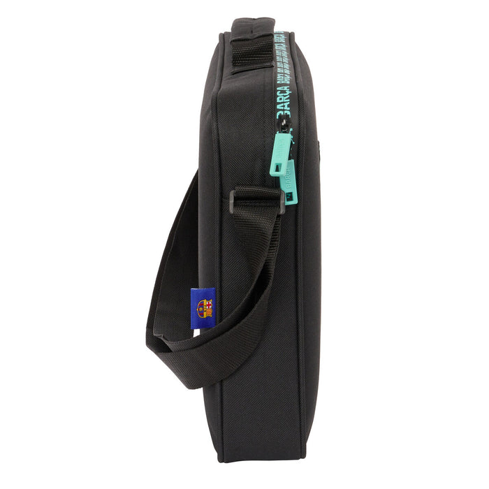 ghiozdan de școală F.C. Barcelona Negru 38 x 28 x 6 cm
