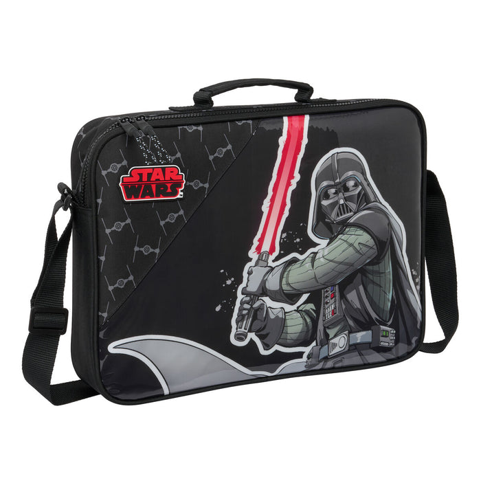 ghiozdan de școală Star Wars The fighter Negru 38 x 28 x 6 cm