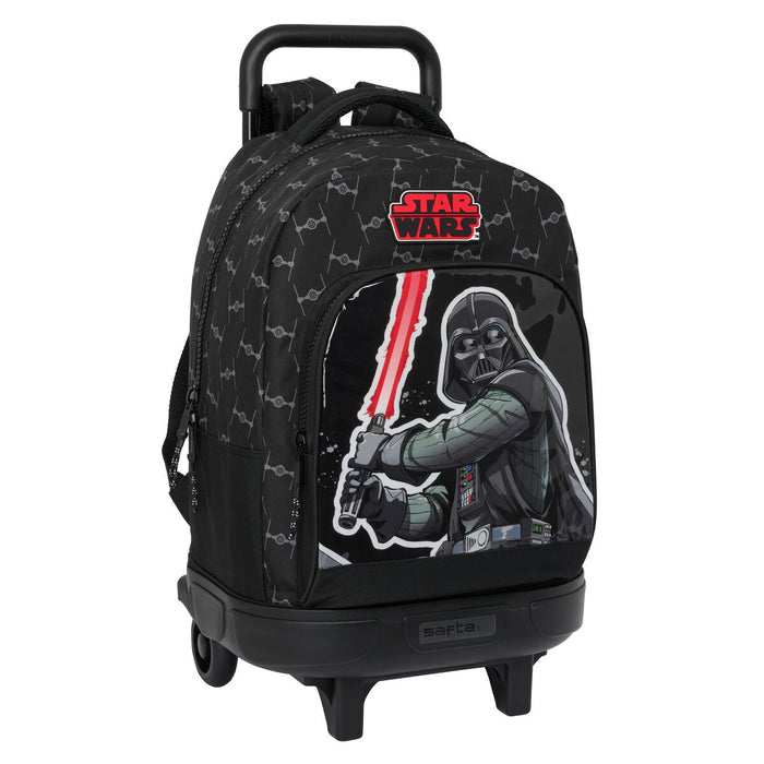 Ghiozdan cu Roți Star Wars The fighter Negru 33 X 45 X 22 cm