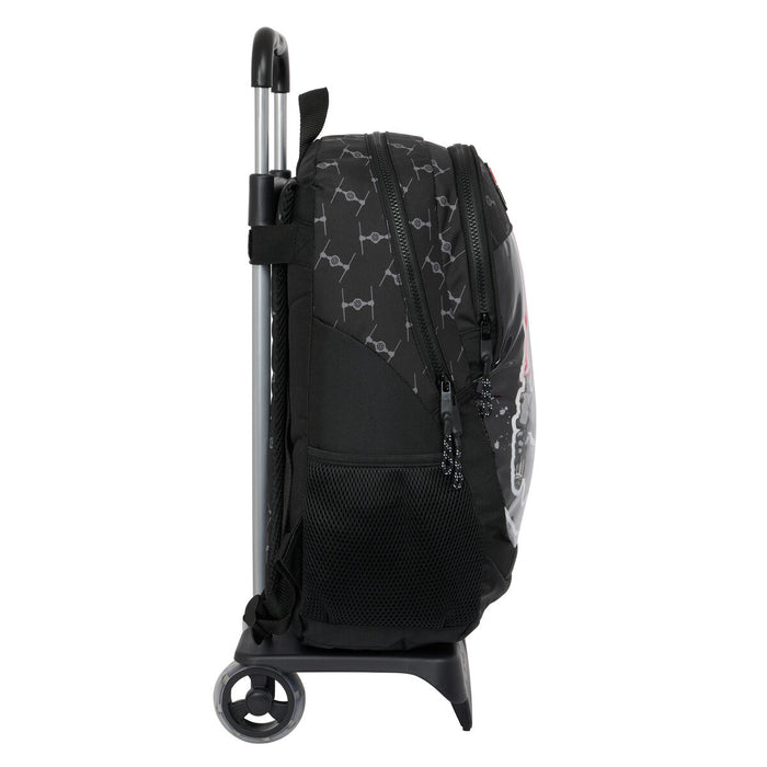 Ghiozdan cu Roți Star Wars The fighter Negru 32 x 44 x 16 cm