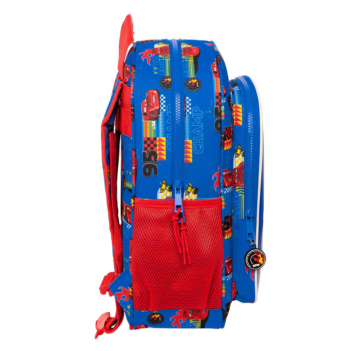 Ghiozdan Cars Race ready Albastru 32 X 38 X 12 cm